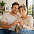 Jess and Tom, first home buyers